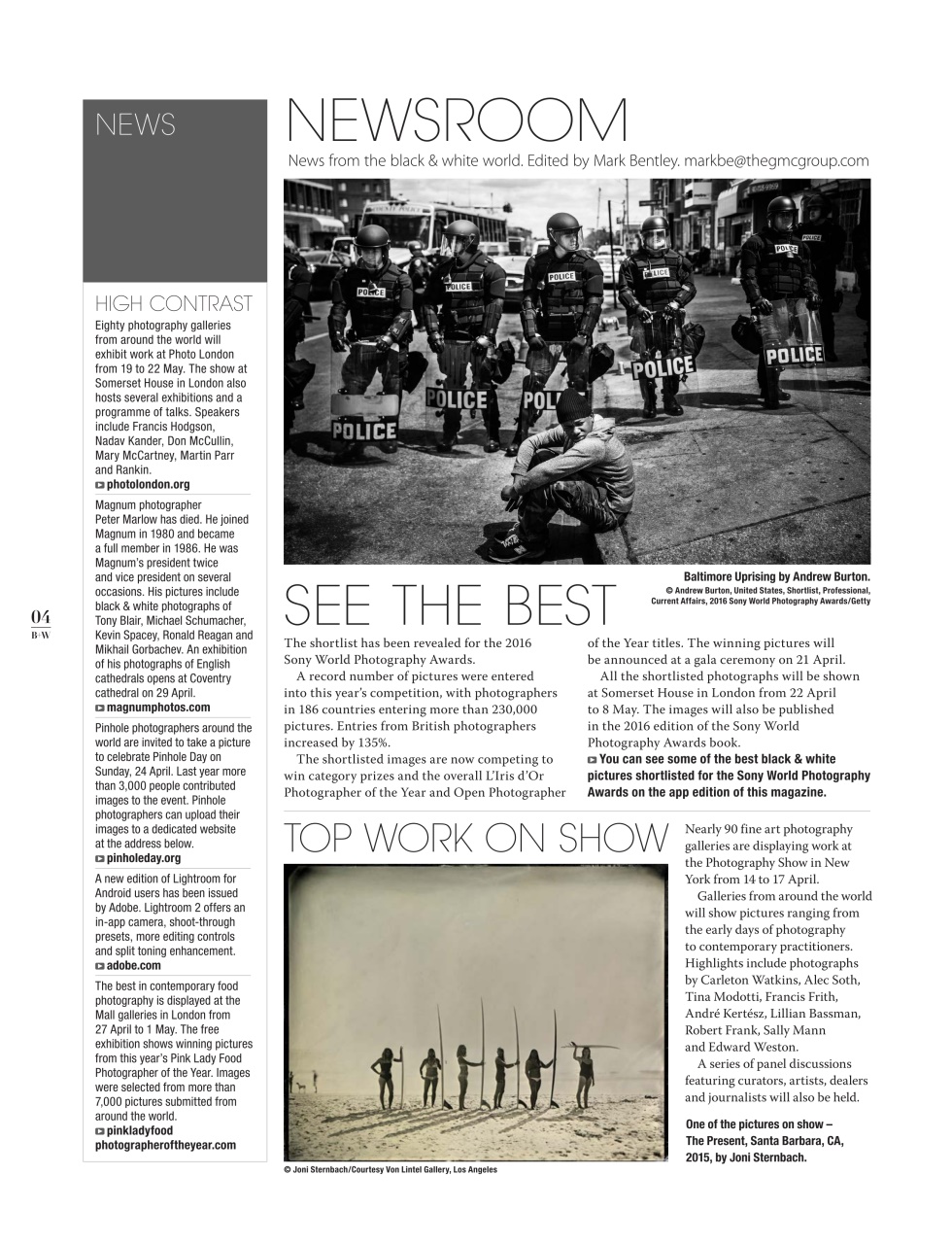 Black+White Photography Preview Pages