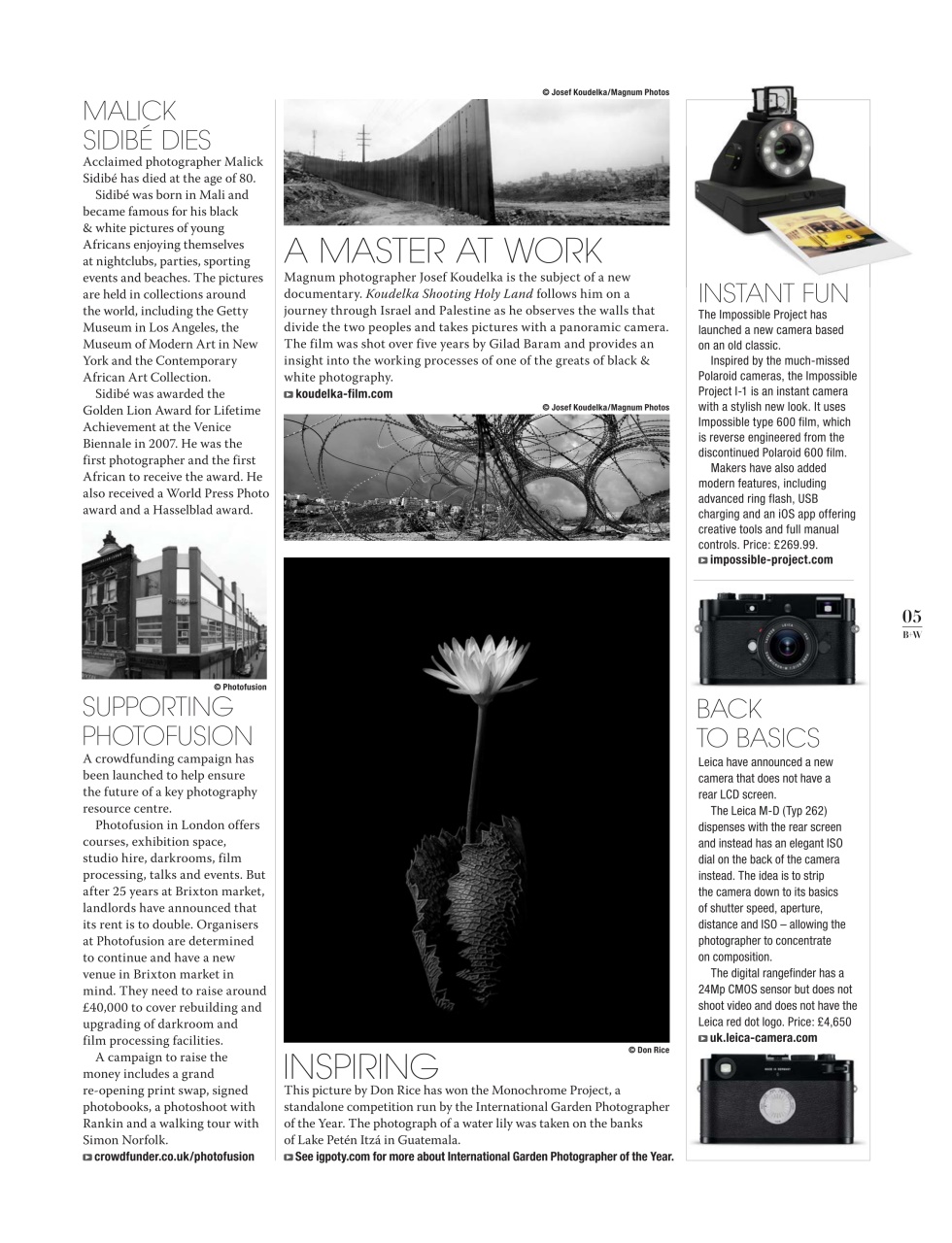 Black+White Photography Preview Pages