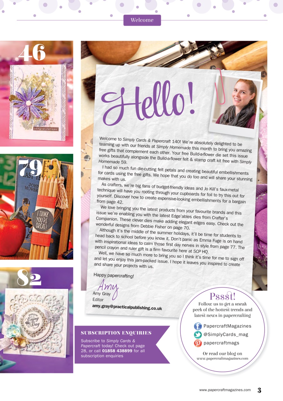 Simply Cards & Papercraft Preview Pages