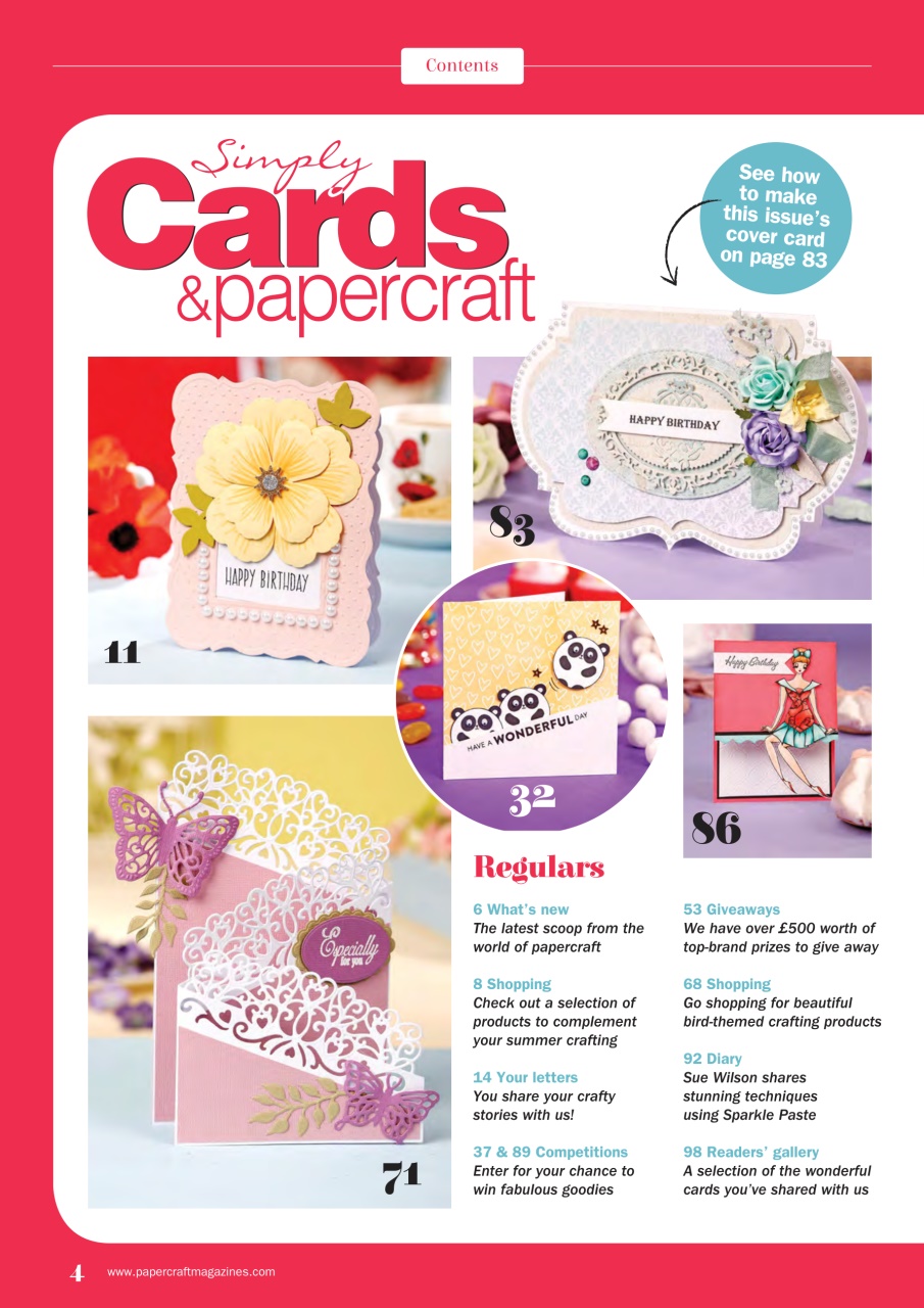 Simply Cards & Papercraft Preview Pages