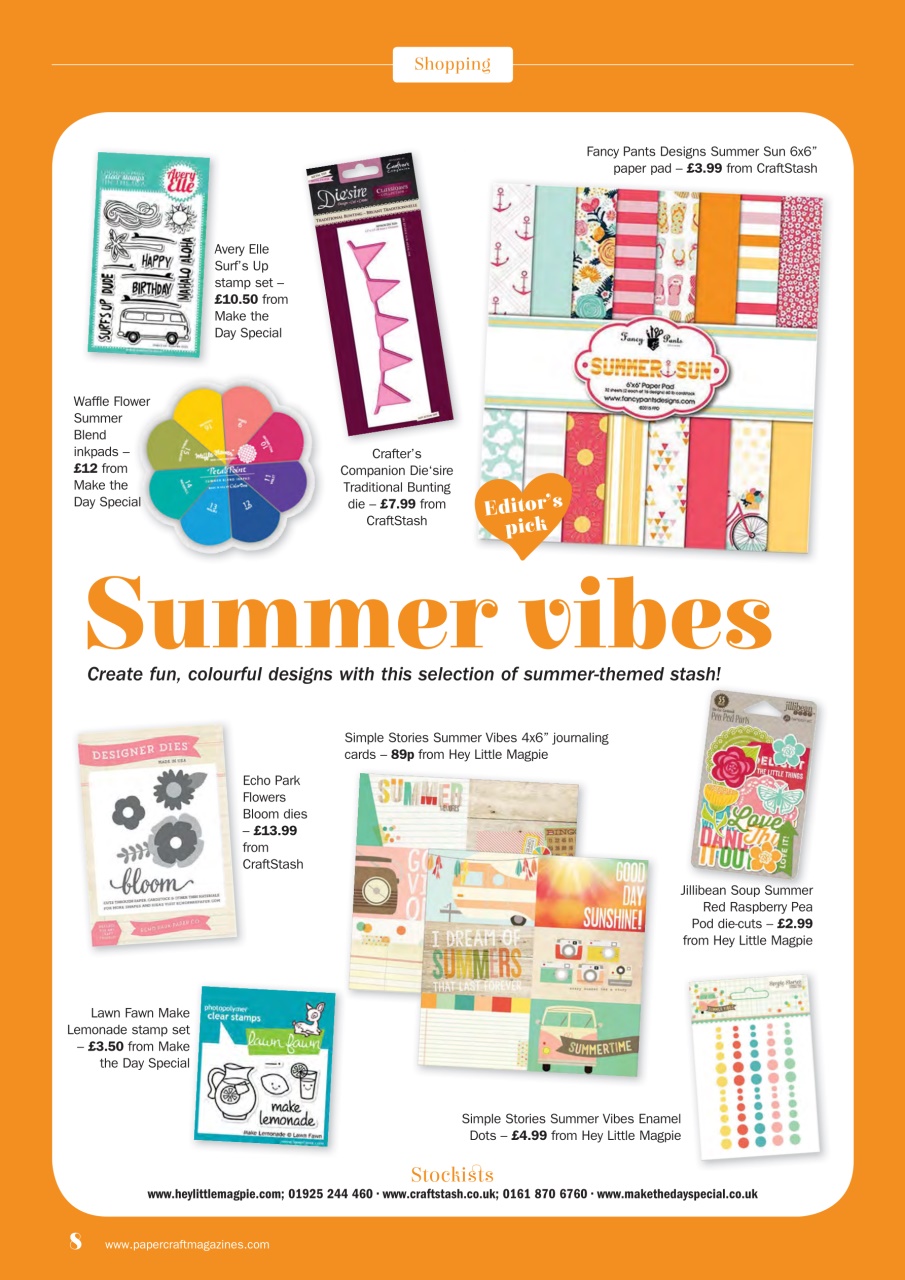 Simply Cards & Papercraft Preview Pages