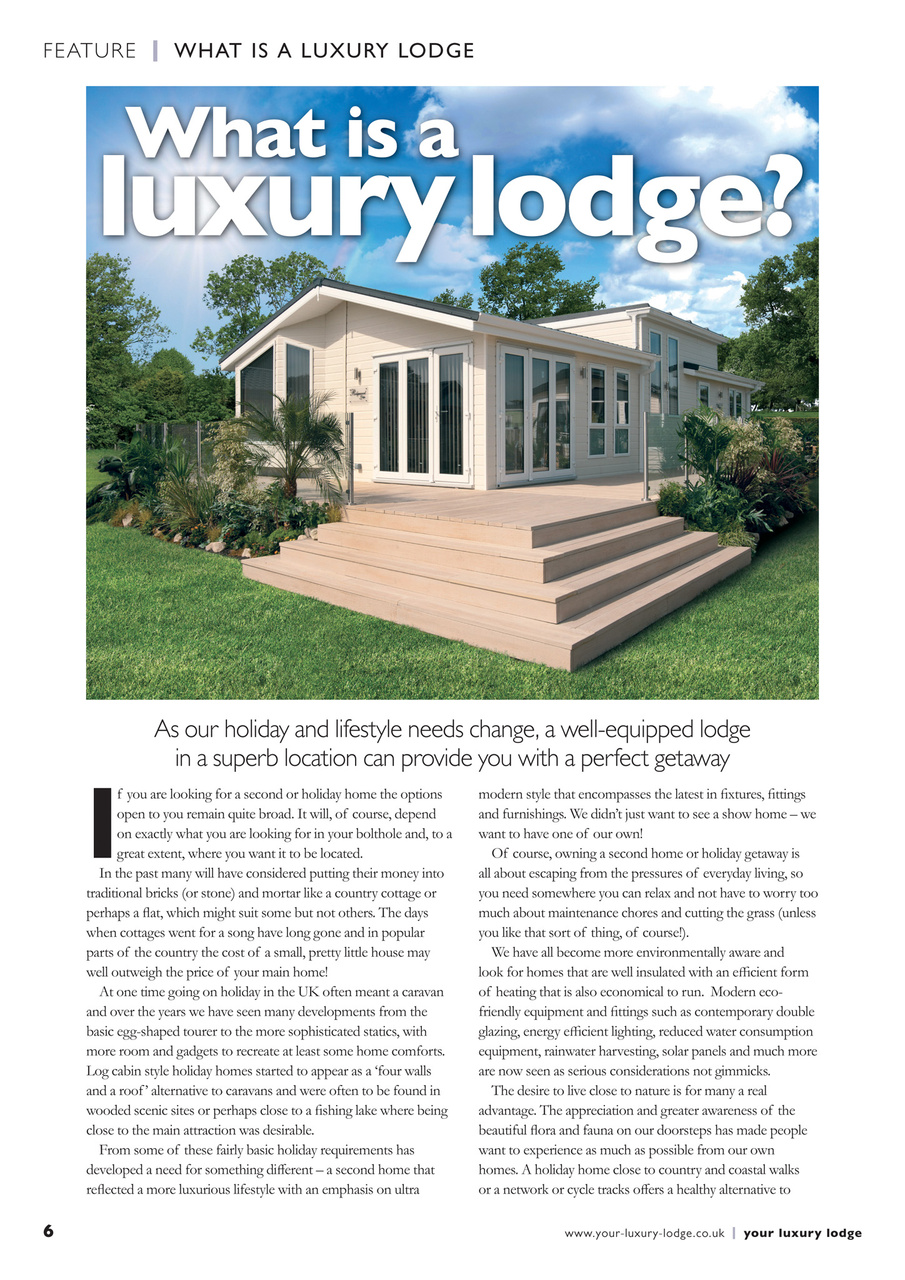 Your Luxury Lodge Preview Pages