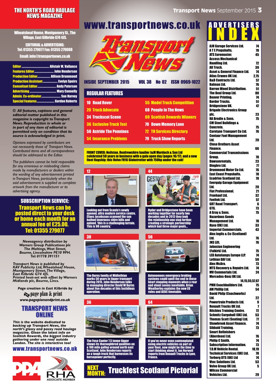 Transport News Preview Pages