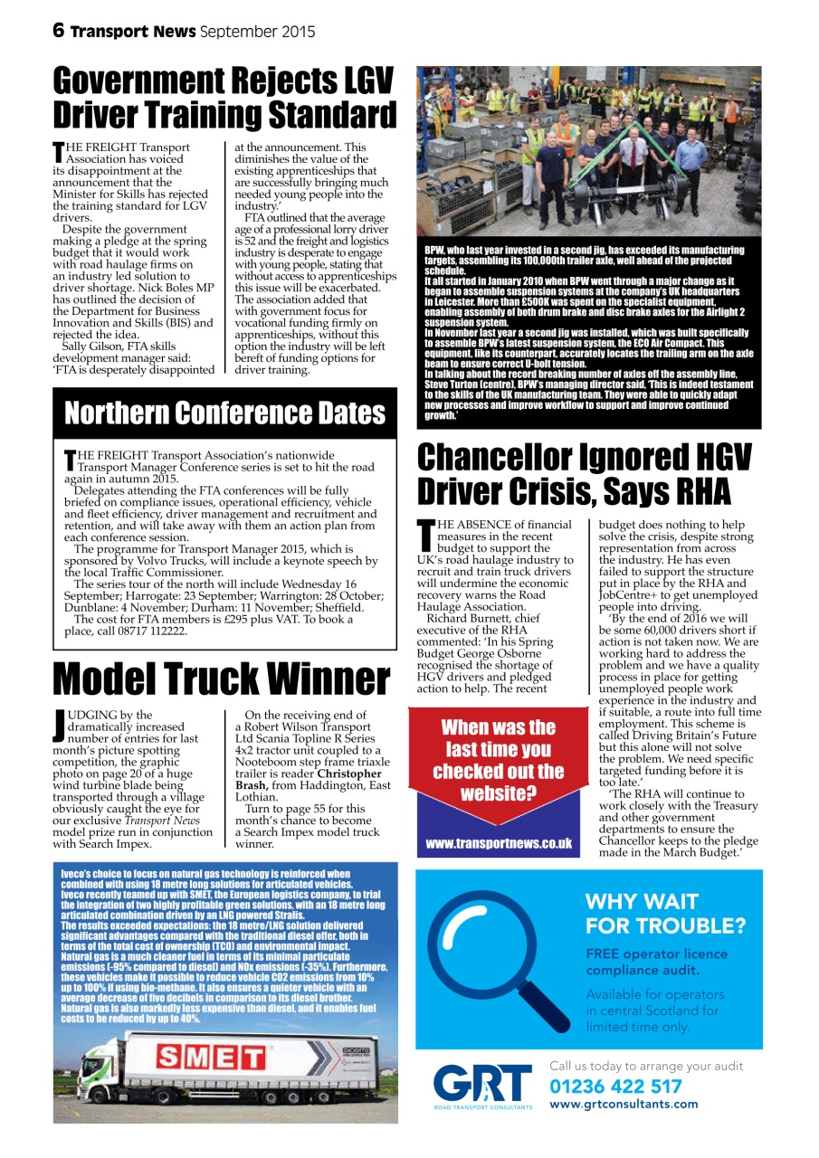 Transport News Preview Pages