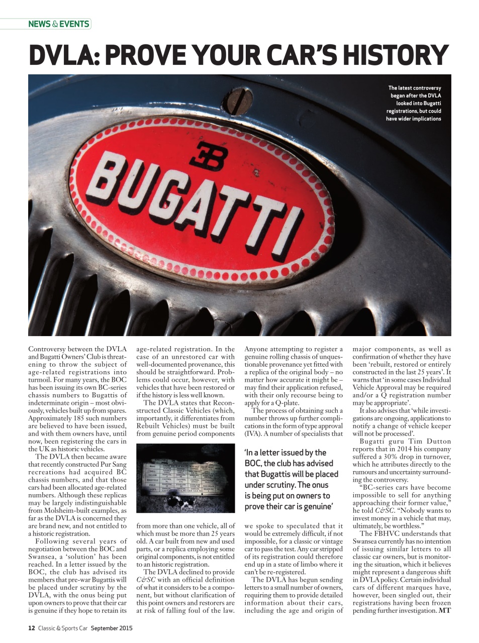 Classic & Sports Car Preview Pages