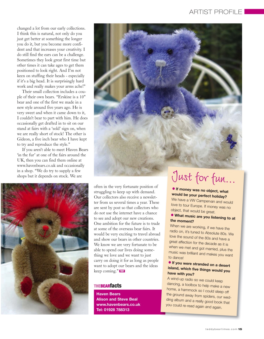 Teddy Bear Times Preview Pages