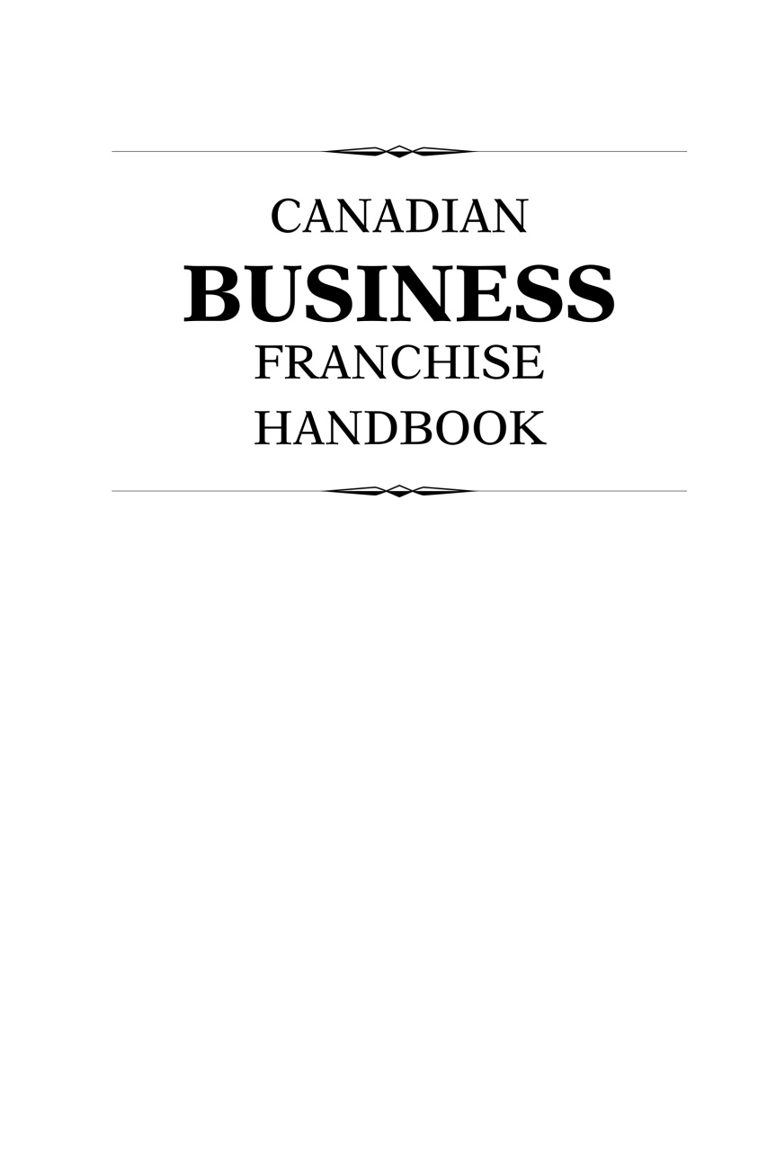 Canadian Business Franchise Preview Pages