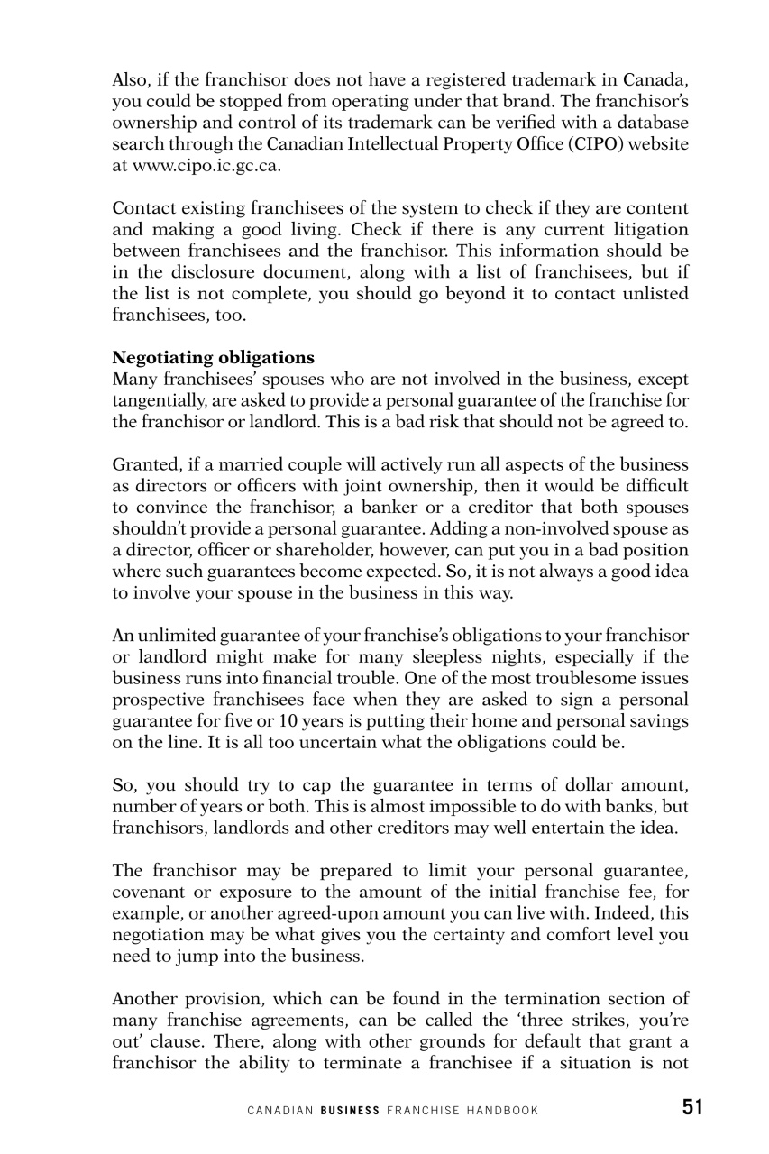 Canadian Business Franchise Preview Pages