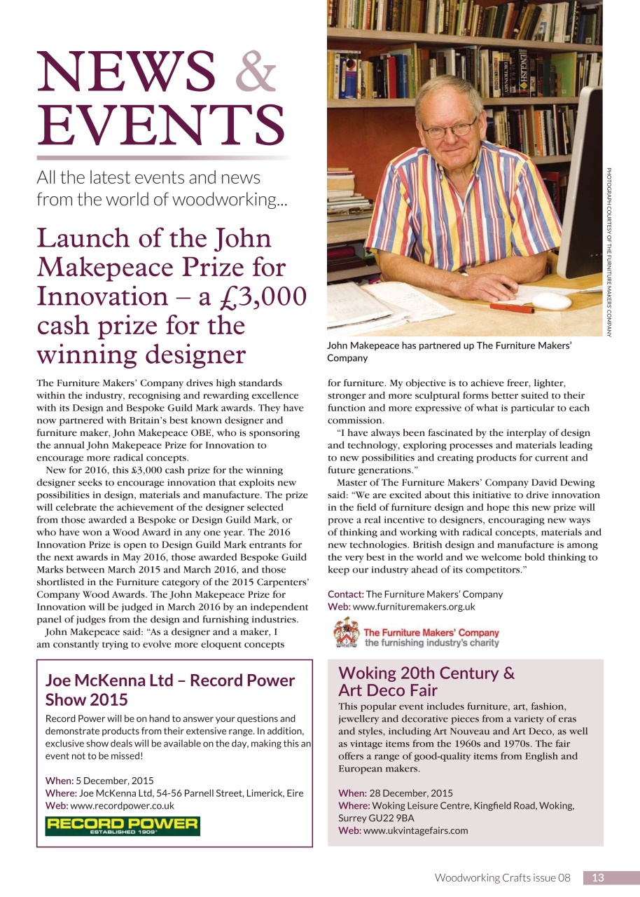 Woodworking Crafts Magazine Preview Pages