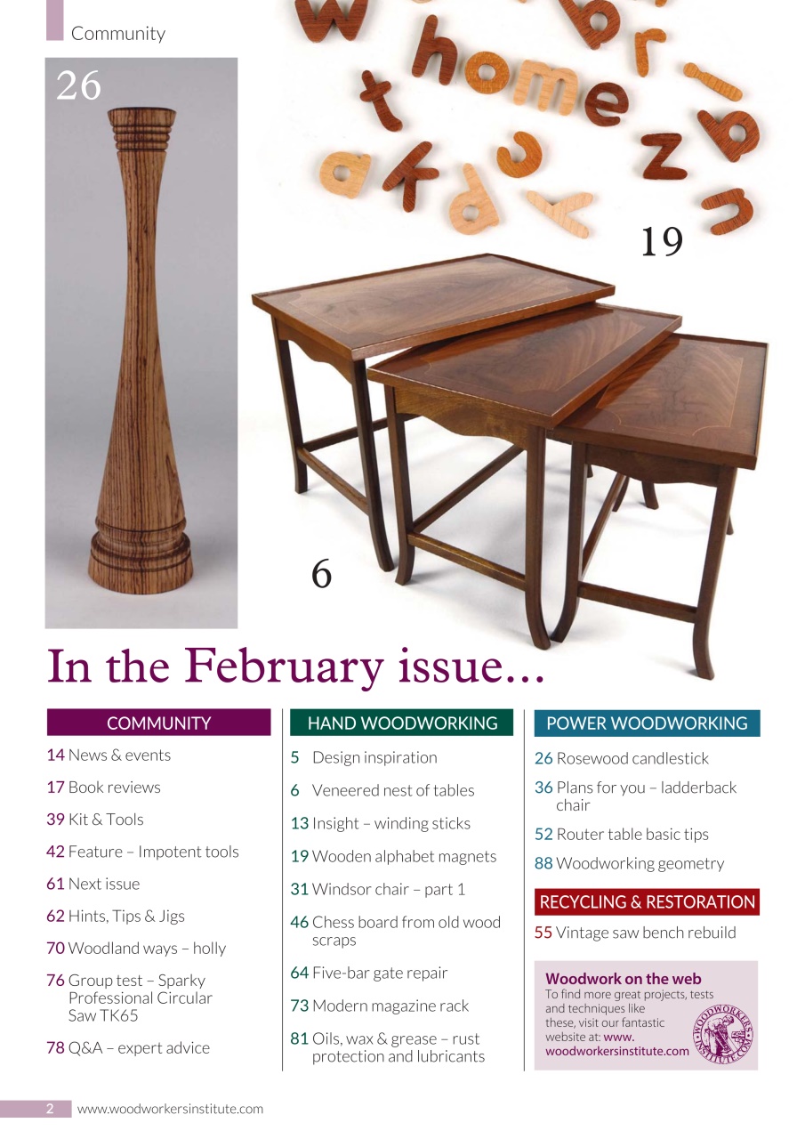 Woodworking Crafts Magazine Preview Pages