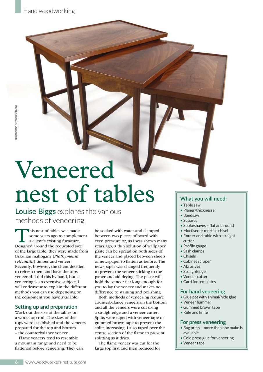 Woodworking Crafts Magazine Preview Pages