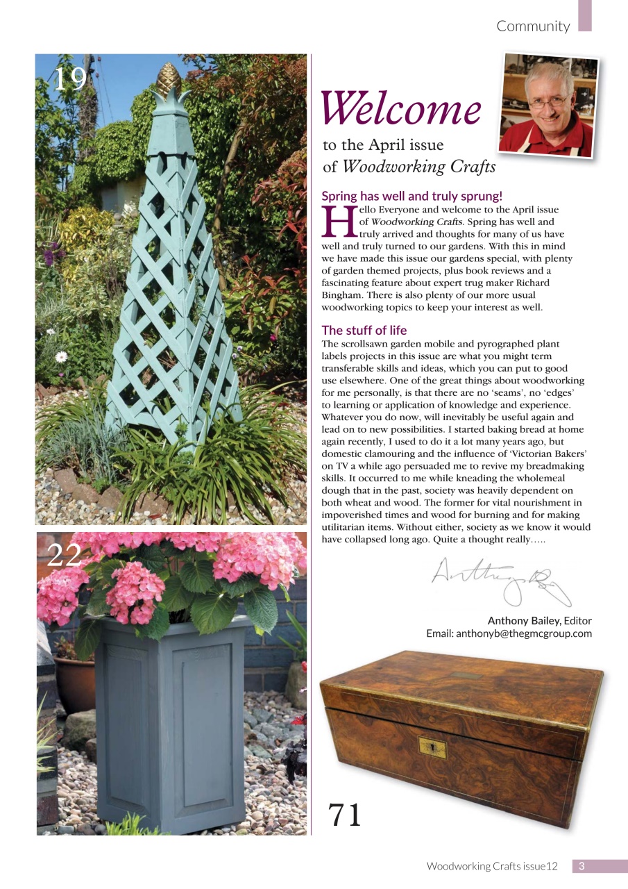 Woodworking Crafts Magazine Preview Pages