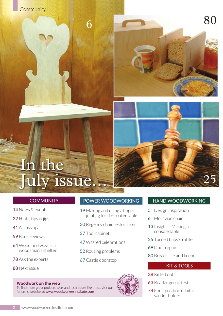 Woodworking Crafts Magazine Preview Pages