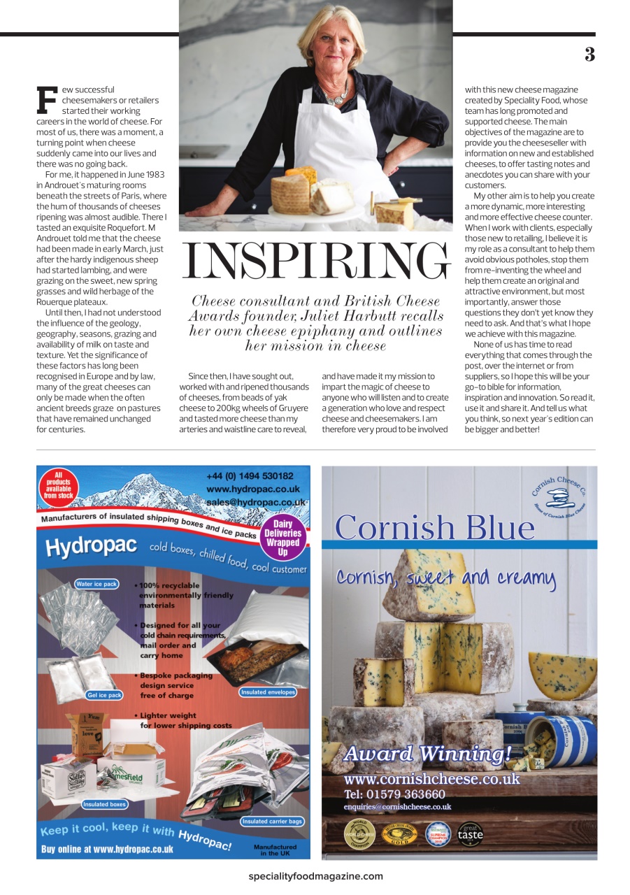 Speciality Food Preview Pages