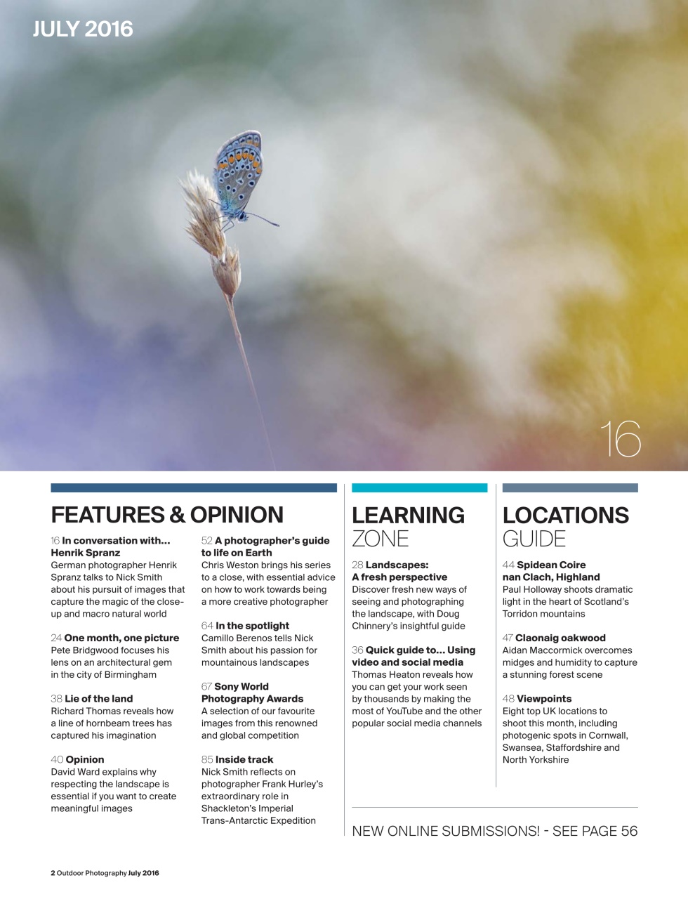 Outdoor Photography Preview Pages