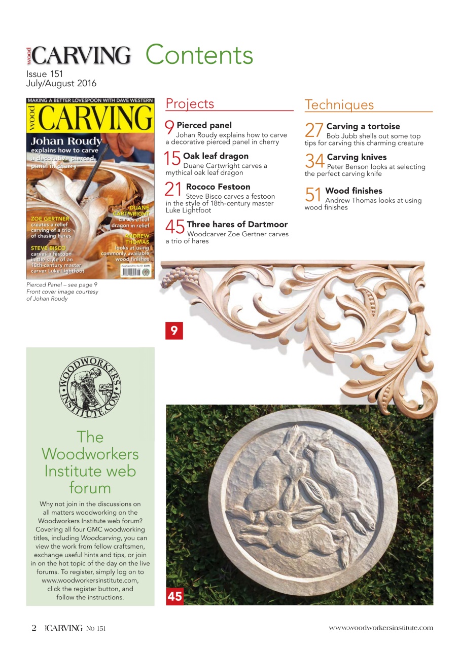 Woodcarving Preview Pages