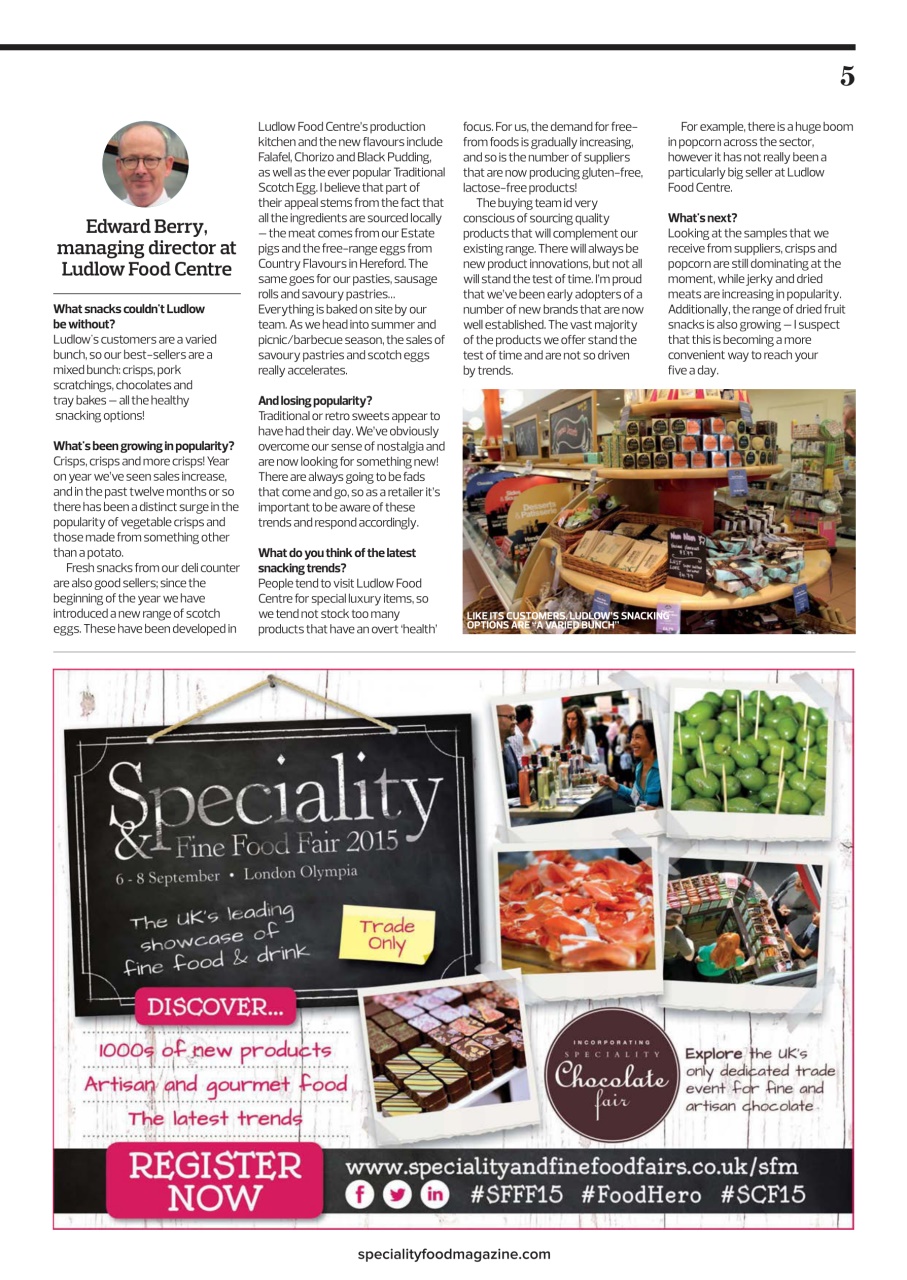 Speciality Food Preview Pages
