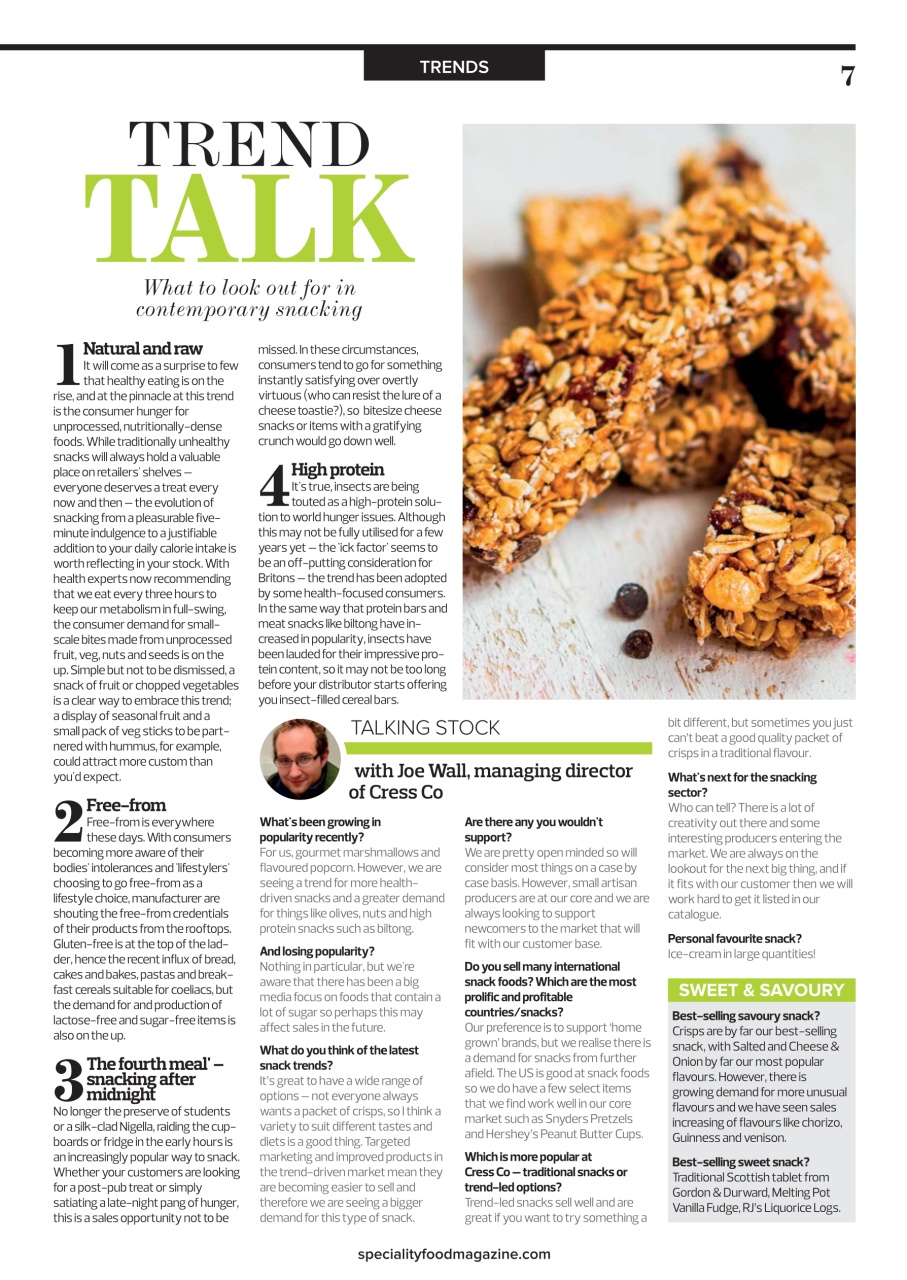 Speciality Food Preview Pages