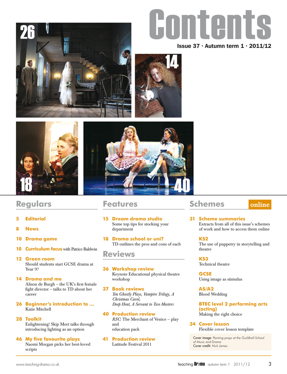 Drama and Theatre Preview Pages