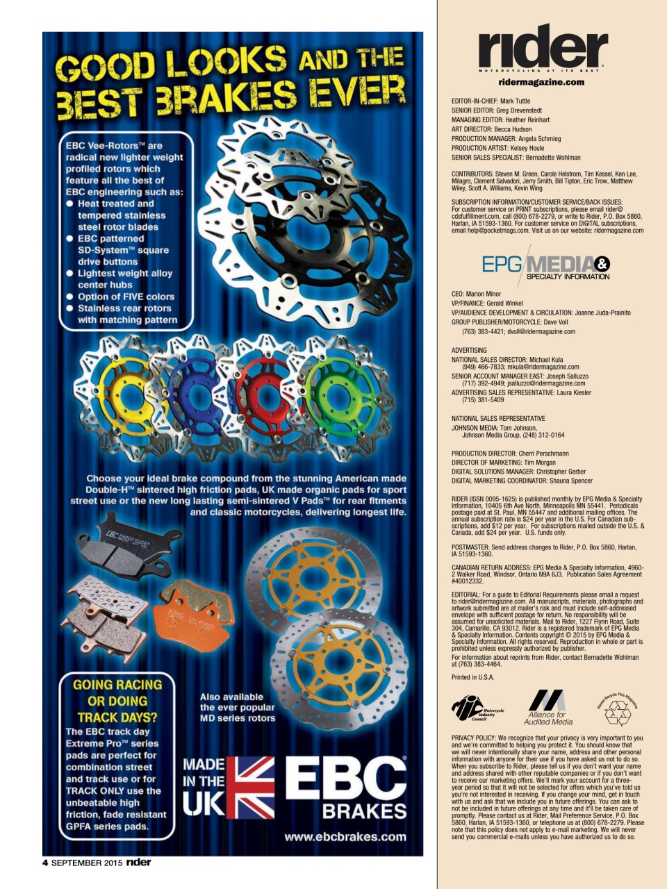 Rider Magazine Preview Pages