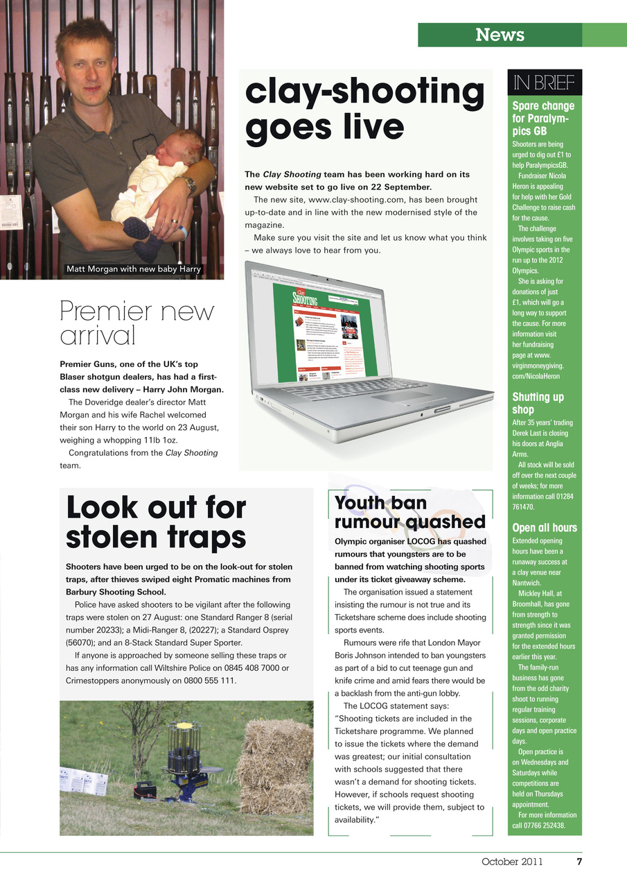 Clay Shooting Preview Pages