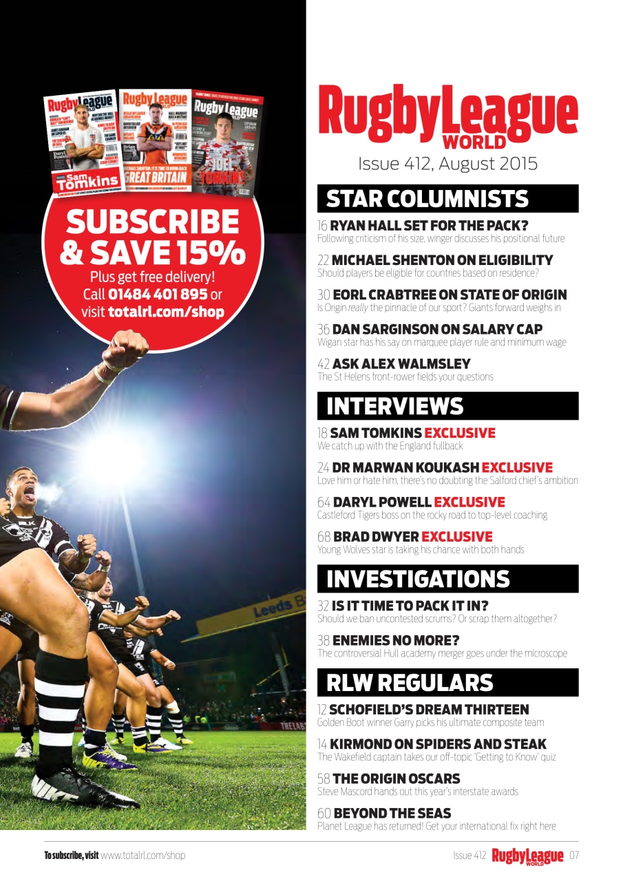Rugby League World Preview Pages