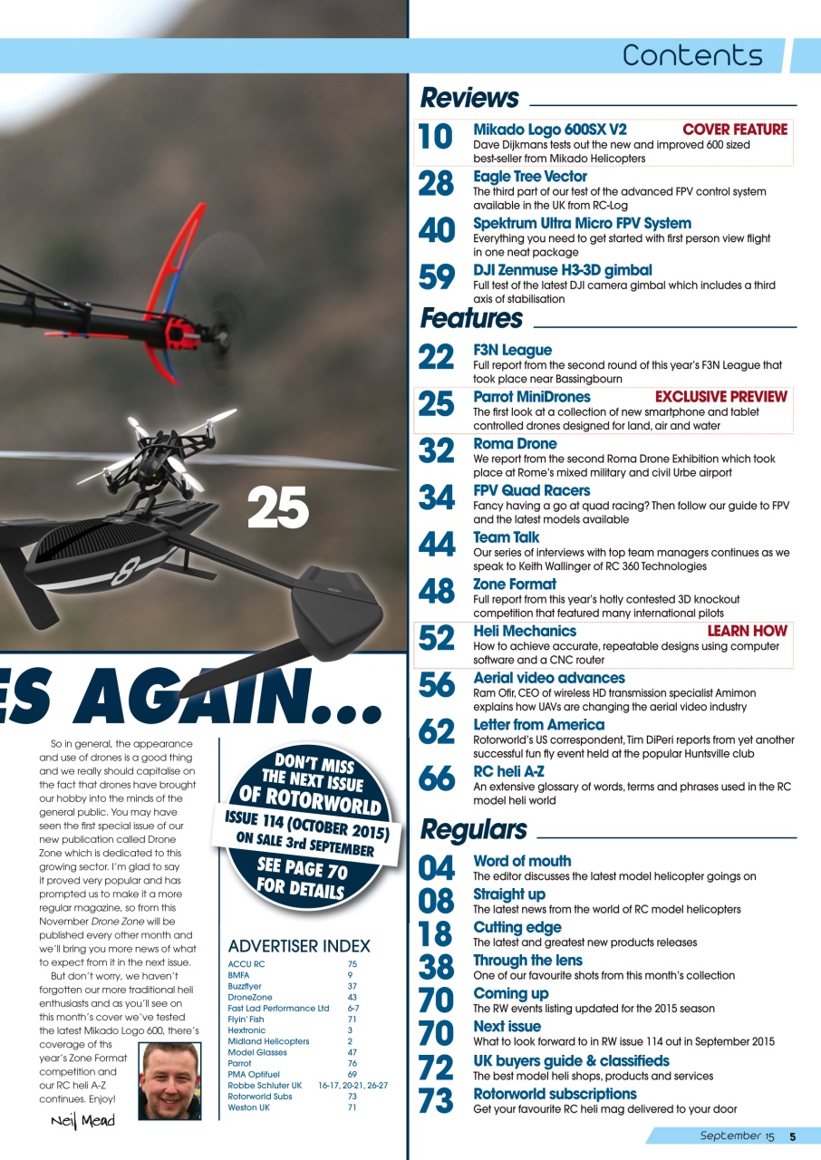 Radio Control Rotor World Preview Pages
