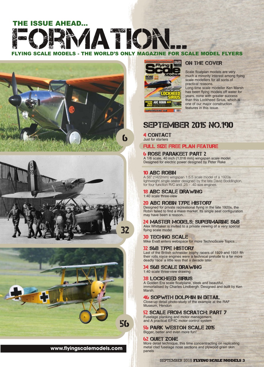 Flying Scale Models Preview Pages