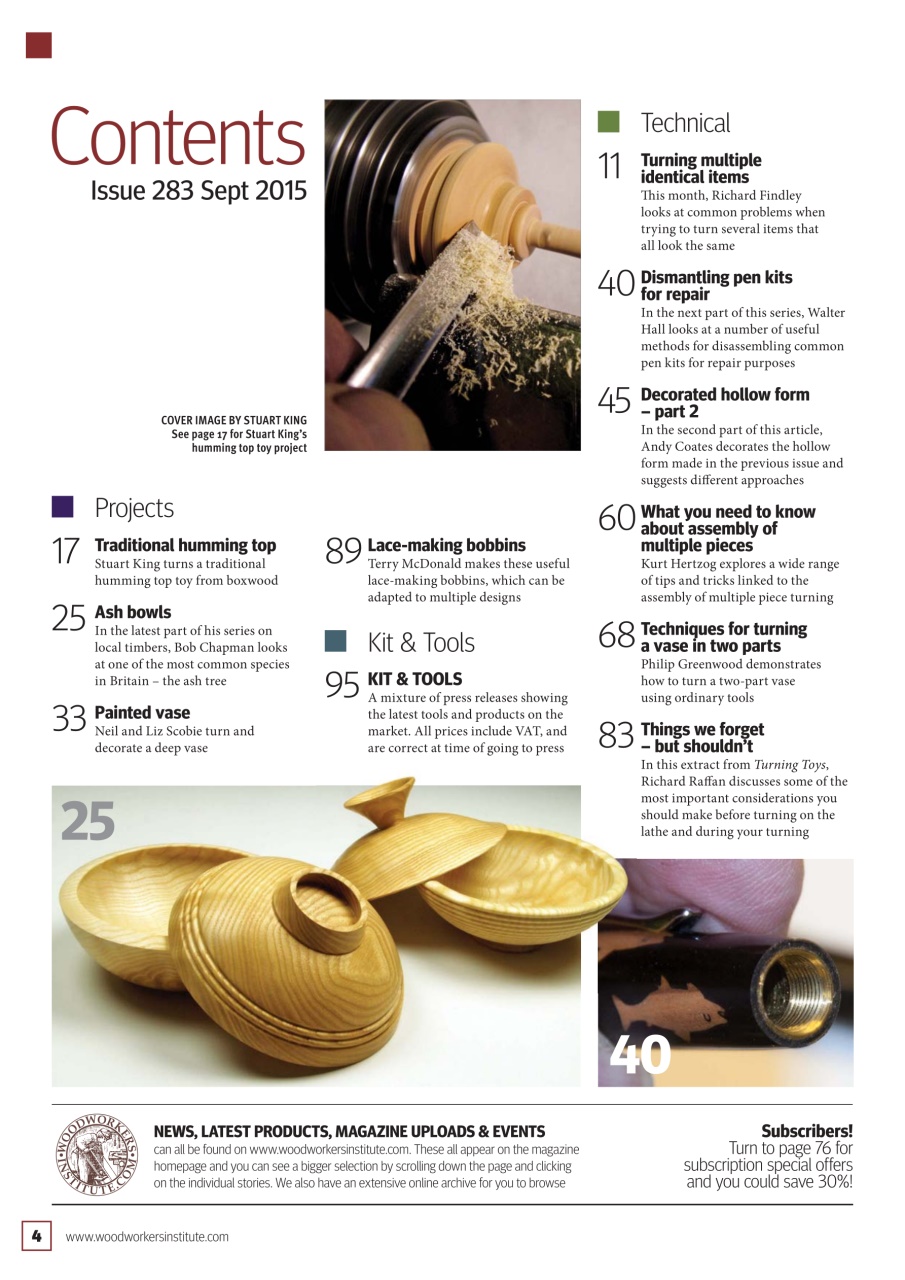 Woodturning Preview Pages