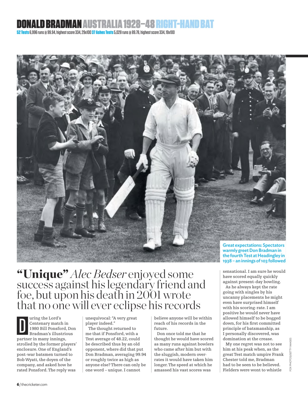 The Cricketer Magazine Preview Pages