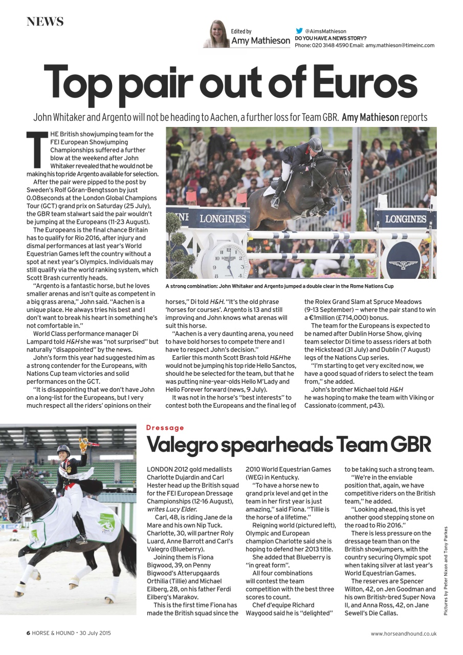 Horse & Hound Preview Pages
