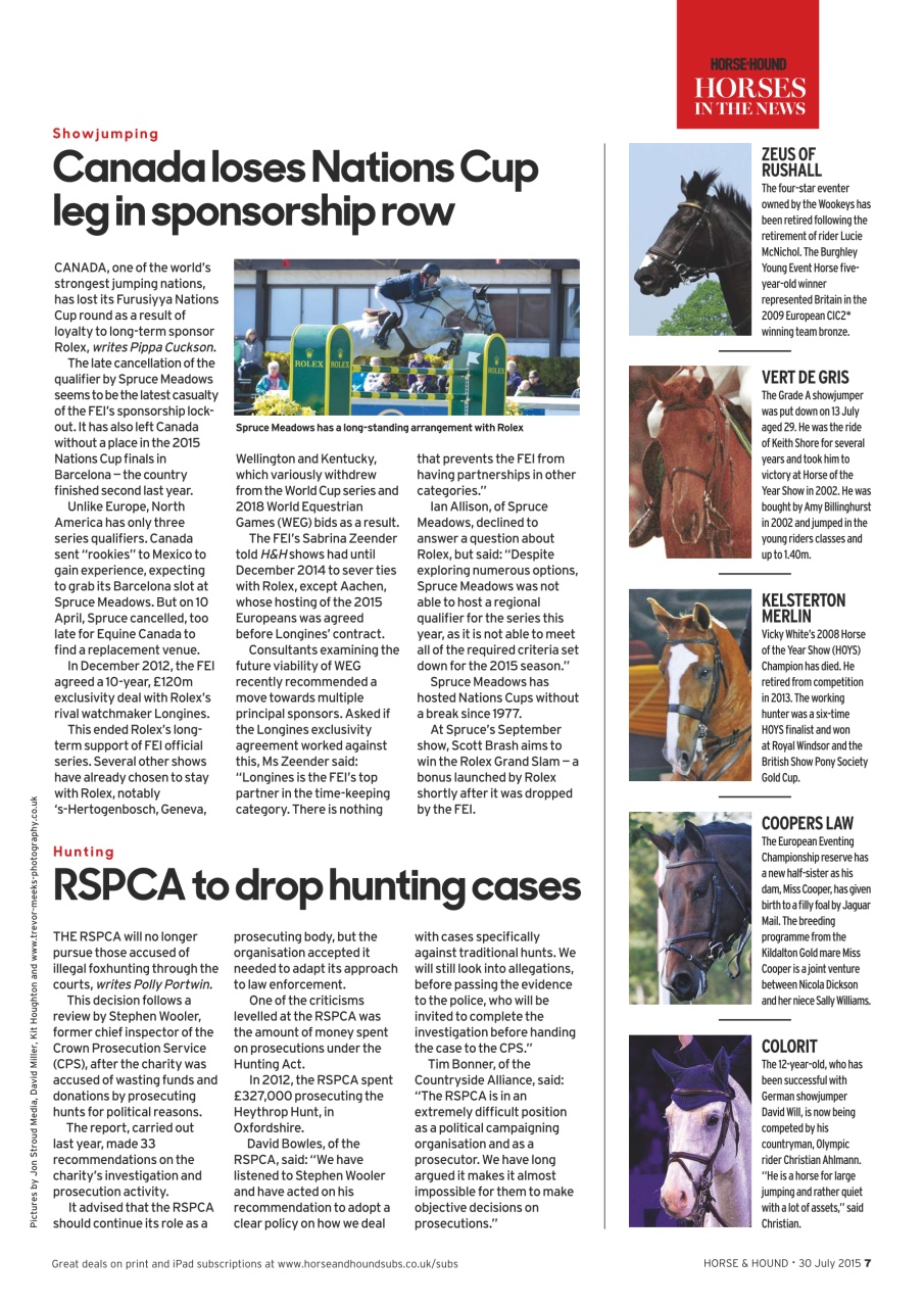 Horse & Hound Preview Pages
