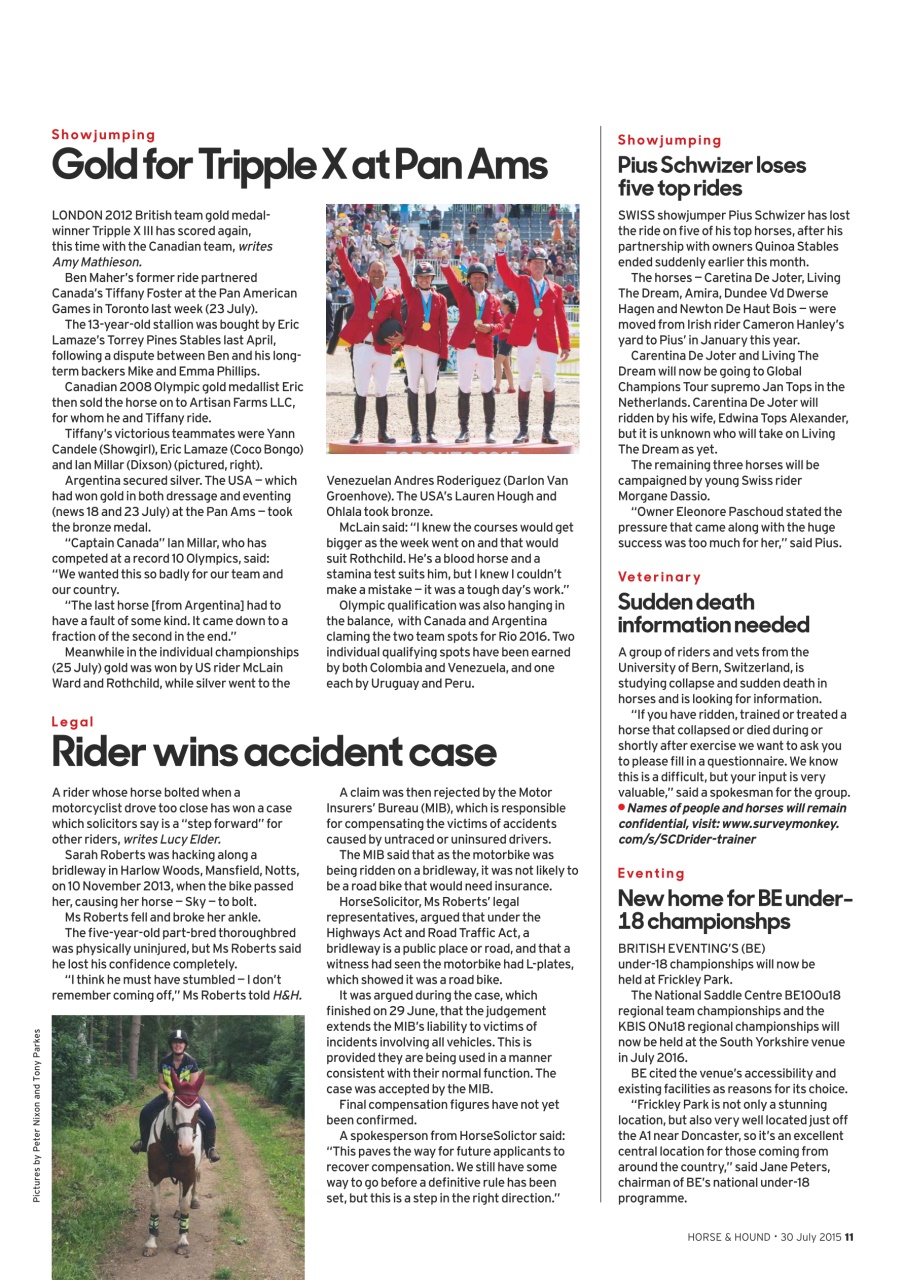 Horse & Hound Preview Pages