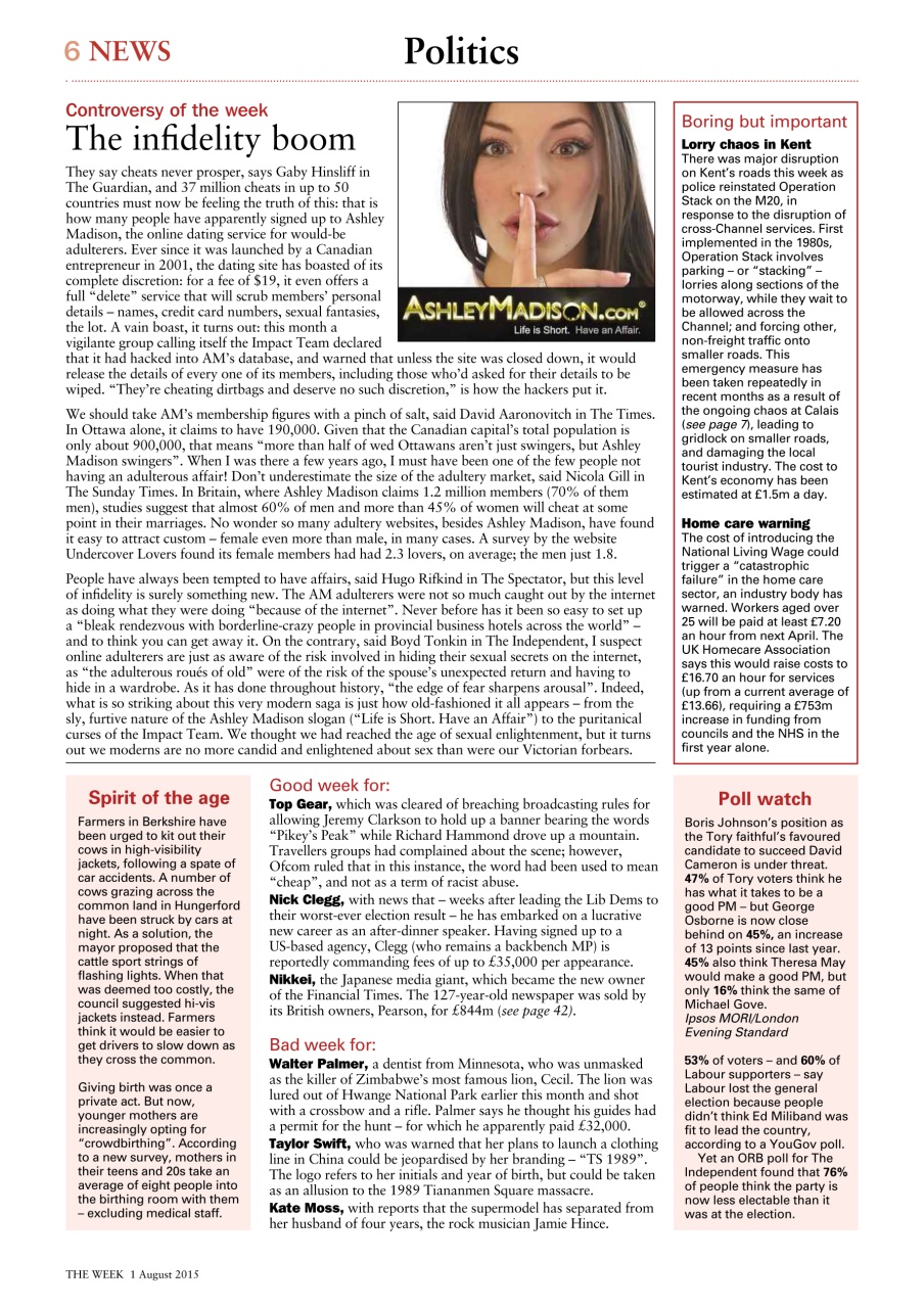 The Week Preview Pages