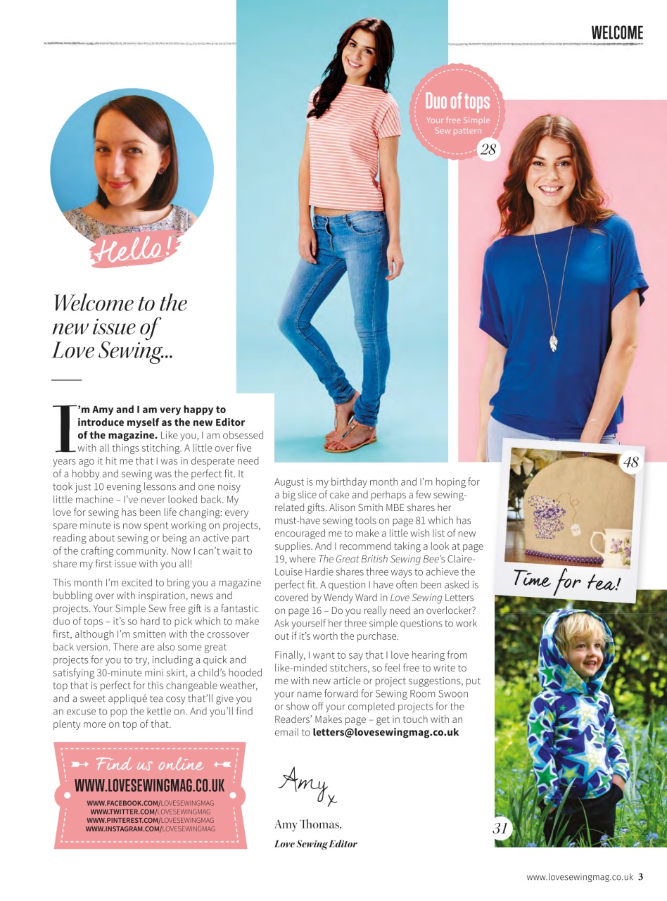 Love Sewing Preview Pages