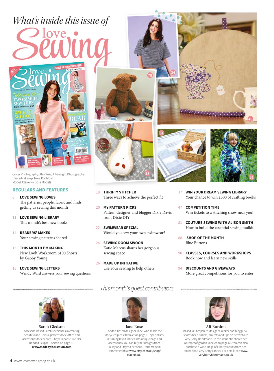 Love Sewing Preview Pages