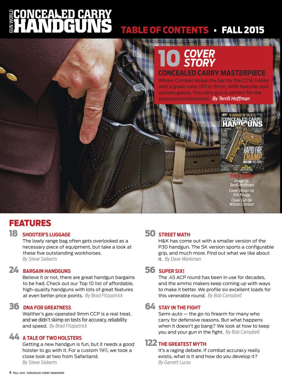 Concealed Carry Handguns Preview Pages