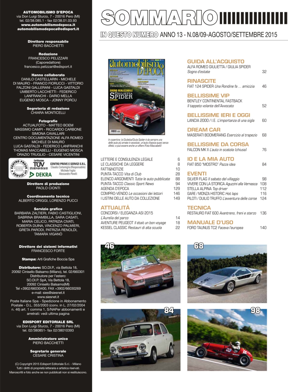 Automobilismo d'Epoca Preview Pages