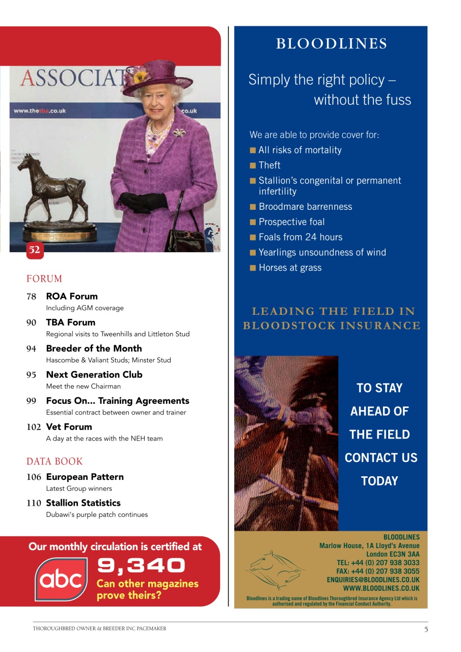 The Owner Breeder Preview Pages