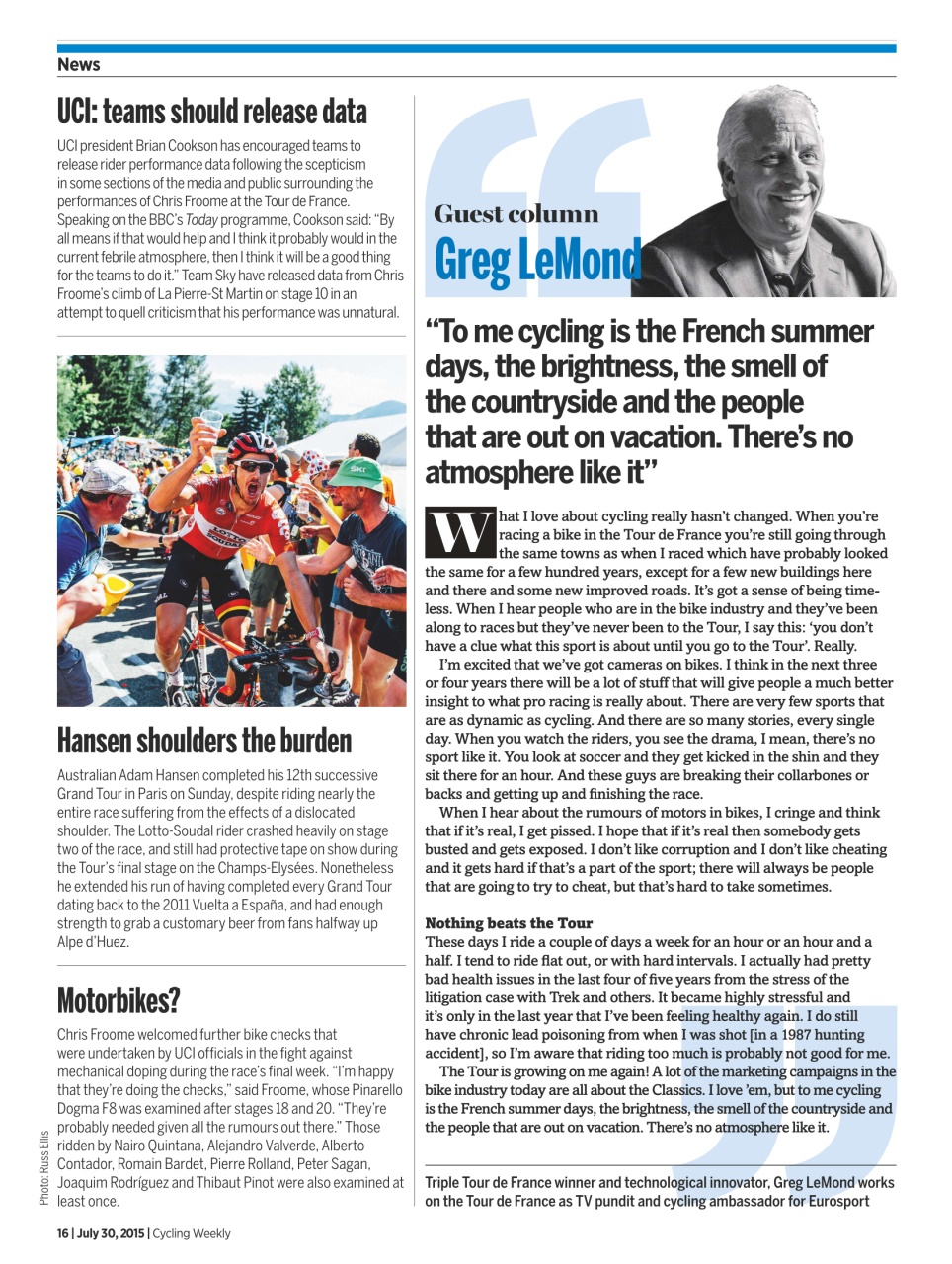 Cycling Weekly Preview Pages