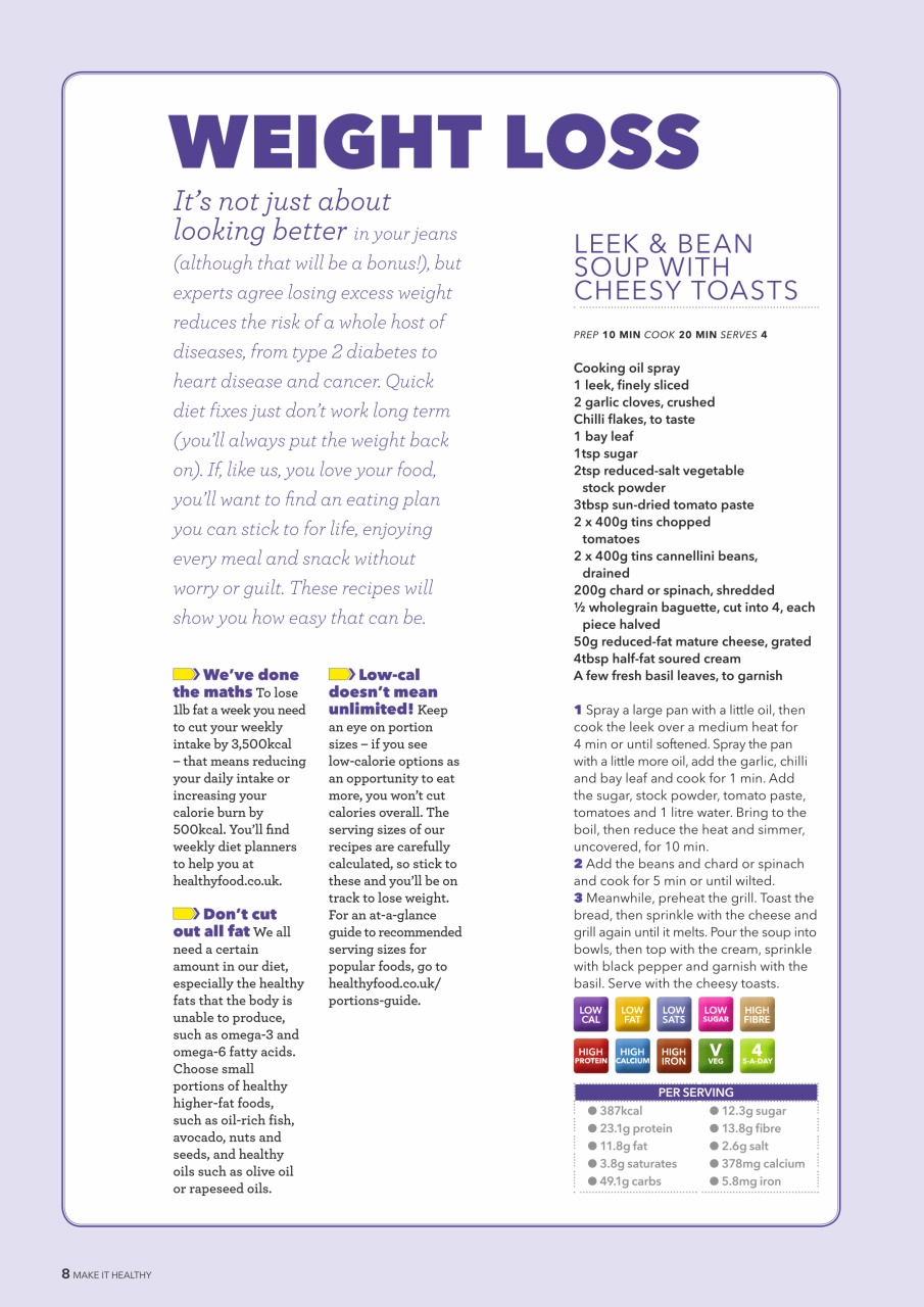 Healthy Food Guide Preview Pages