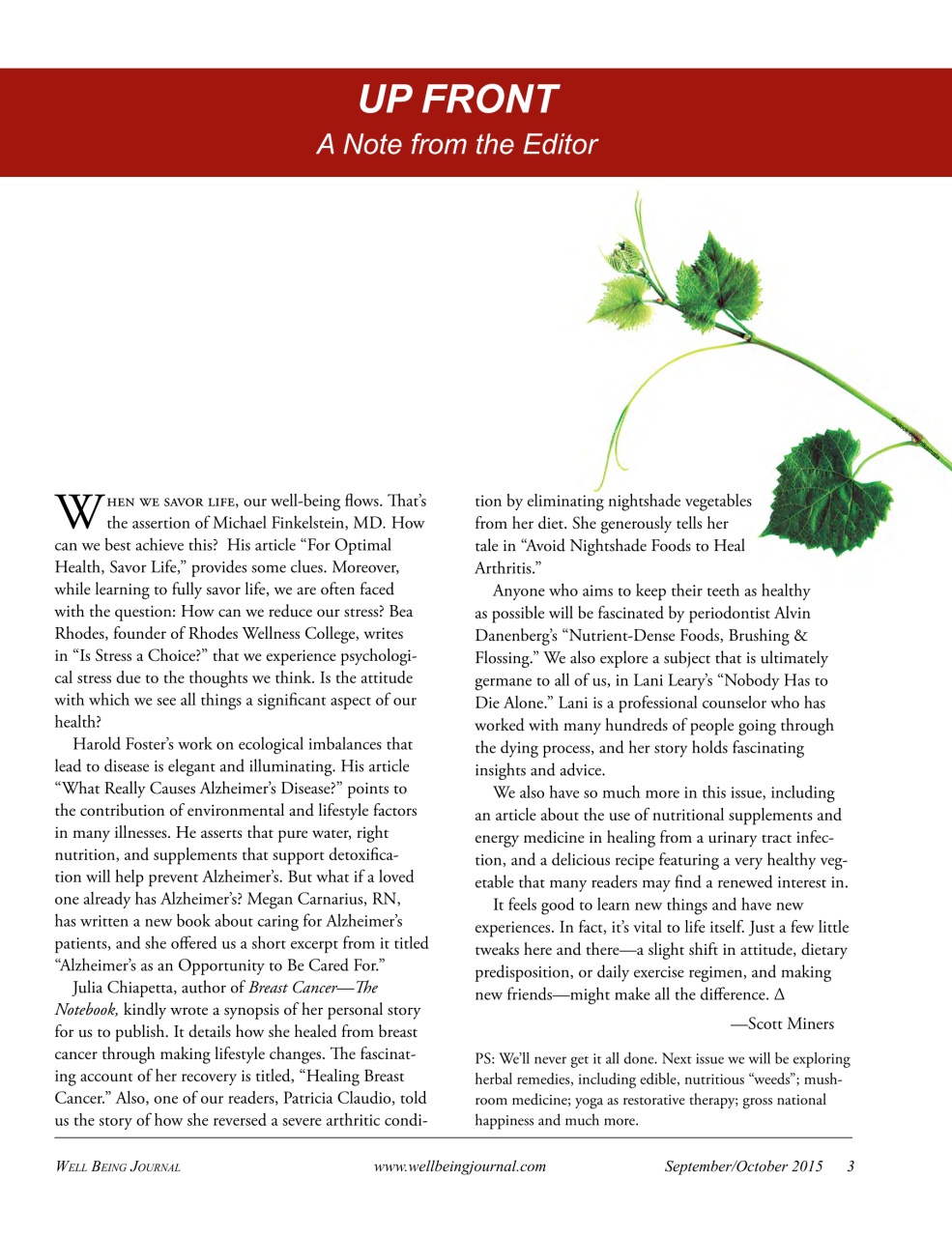 Well Being Journal Preview Pages