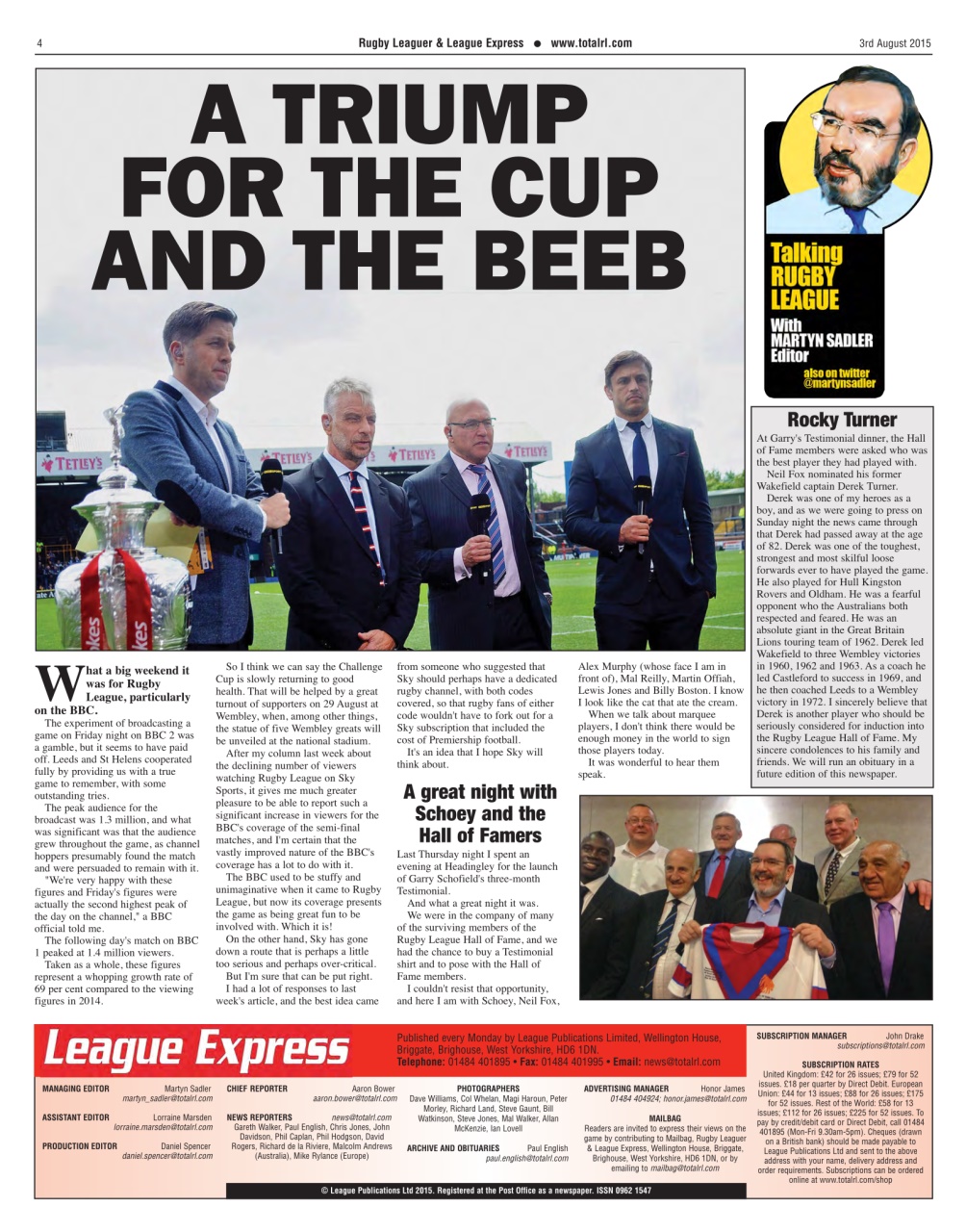 League Express Preview Pages