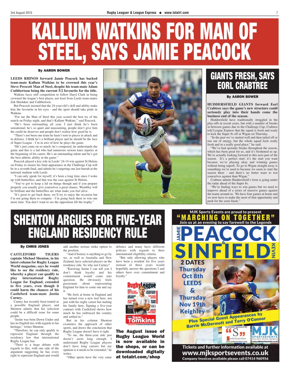 League Express Preview Pages