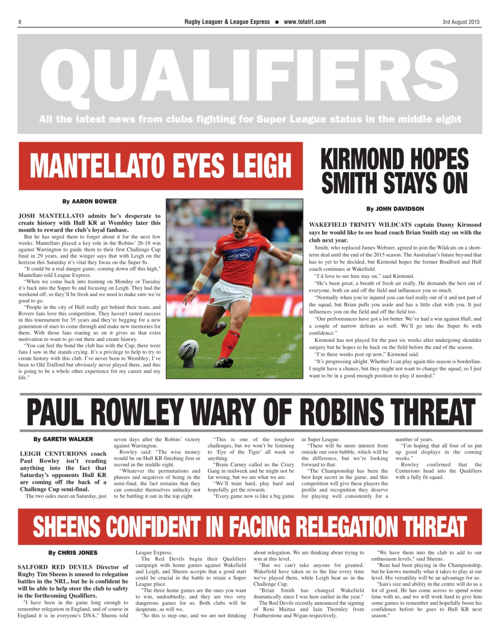 League Express Preview Pages