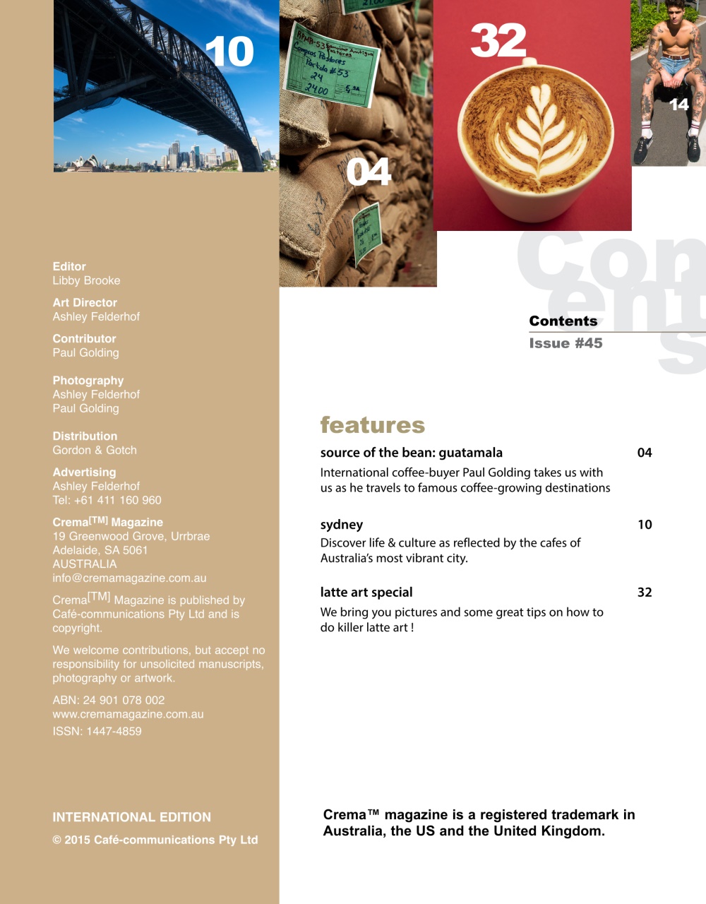 Crema Magazine Preview Pages