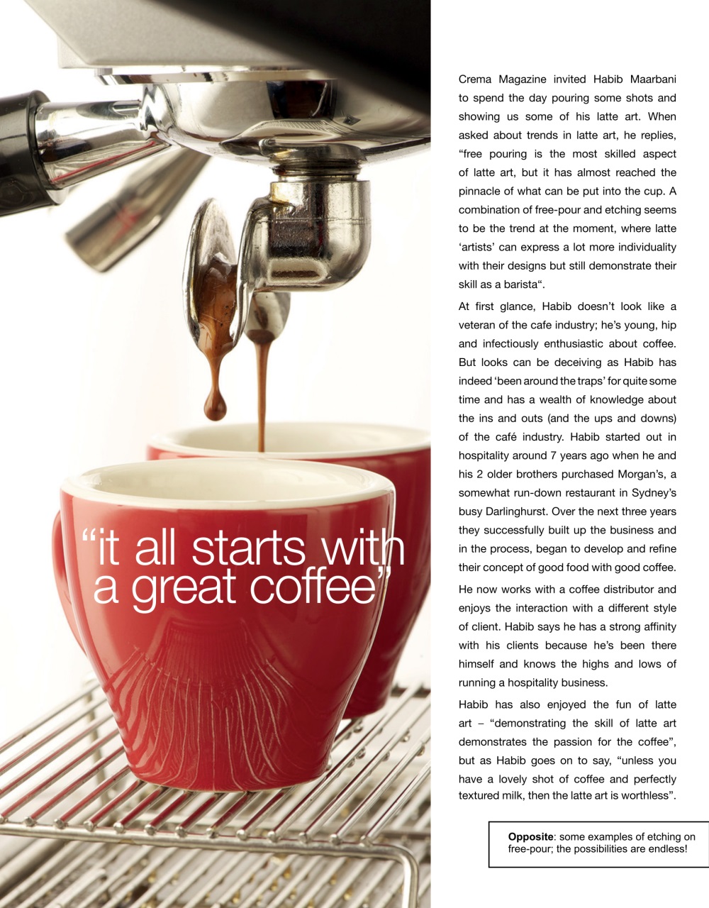 Crema Magazine Preview Pages