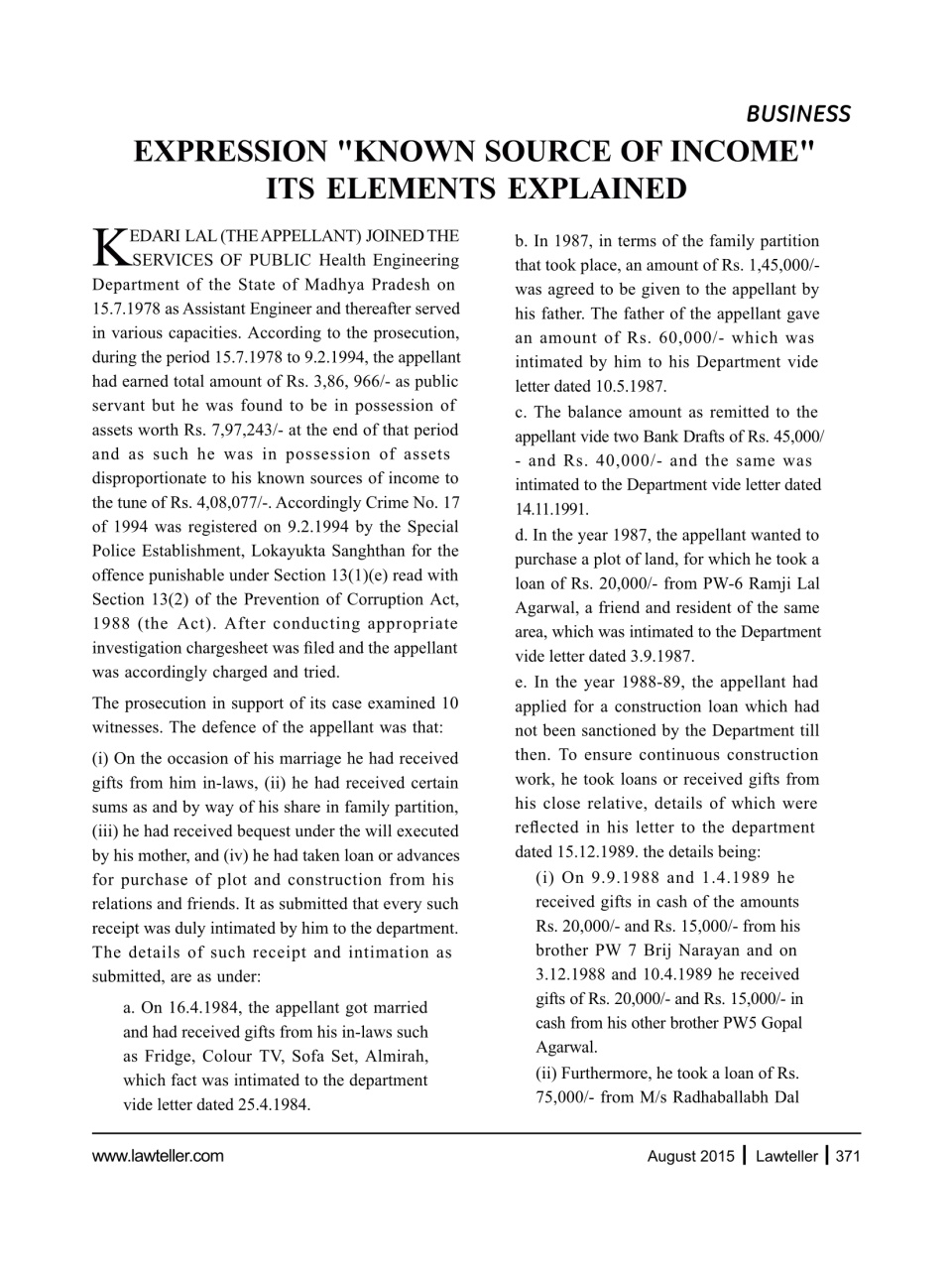 Lawteller – A Legal Awareness Magazine Preview Pages