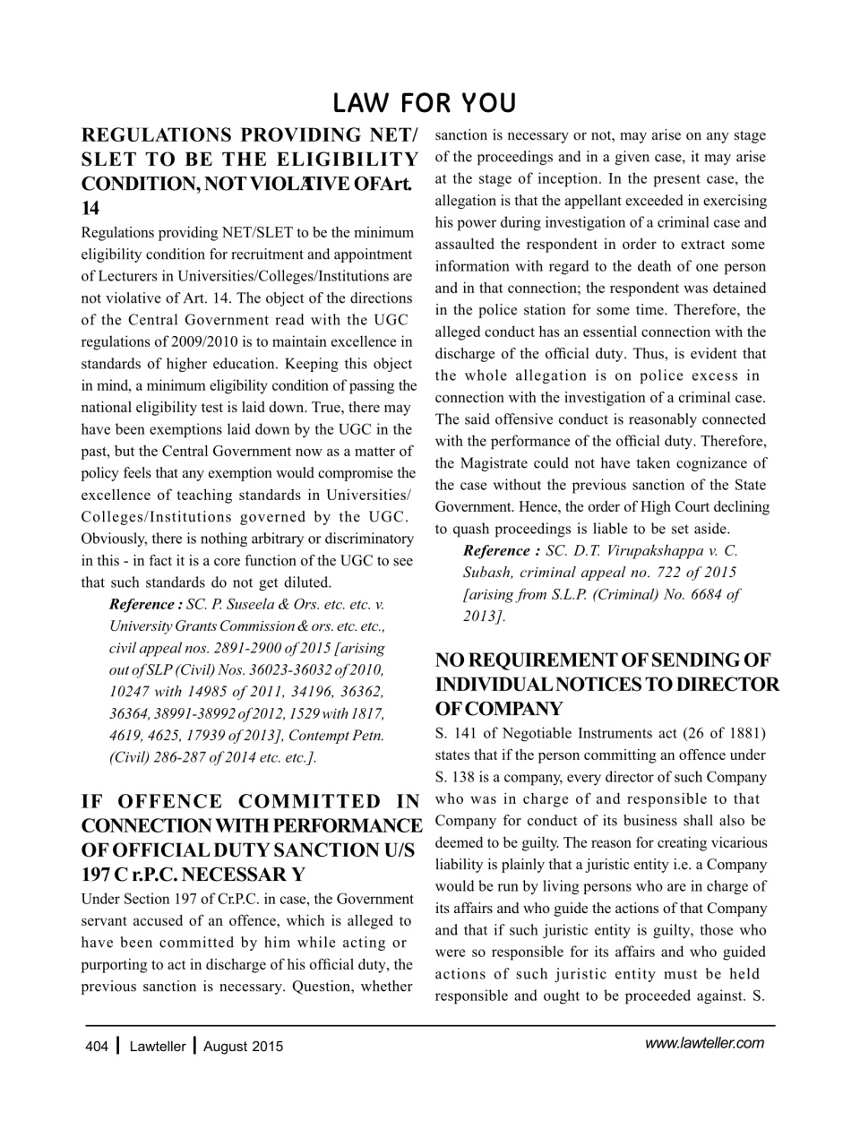 Lawteller – A Legal Awareness Magazine Preview Pages