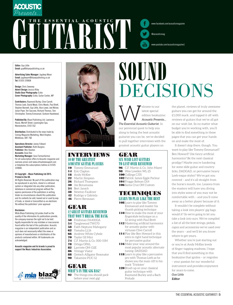 Acoustic Preview Pages